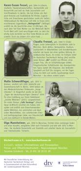 Bücherfrauen München, Einladung zum Literaturbrunch, Rückseite