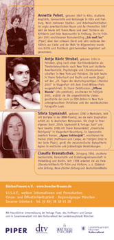 Bücherfrauen München, Einladung zum Literaturbrunch, Rückseite