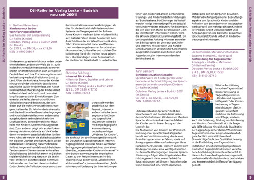 Deutsches Jugendinstitut, Publikationen-Verzeichnis, Innenseite