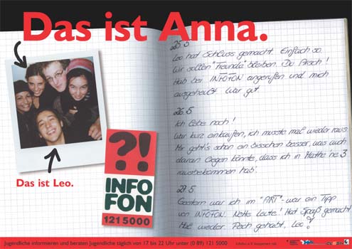 infofon U-Bahn Aufkleber