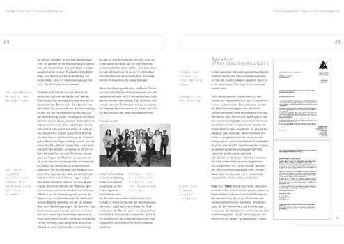 Kreisjugendring München-Land und -Stadt, Arbeitsamt München, Projektdokumentation, Innenseiten