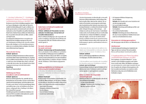 Forum Kinder-Umwelt und Gesundheit, Dokumentation, Innenseiten