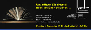 Tolstoi-Bibliothek, Anzeige Lange Nacht der Bücher